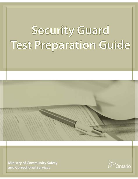 security guard test prep locations